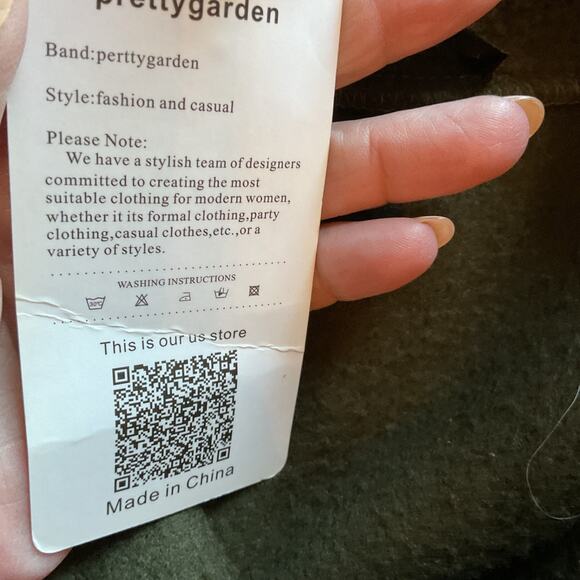 Pretty Garden Green Fleece 2 Zipper Pockets Winter Ski Jacket S NWT - Picture 6 of 6